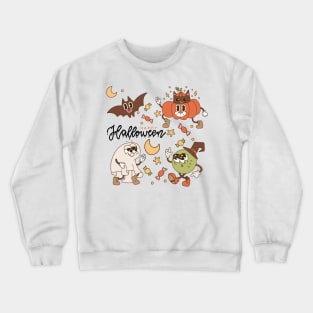 Retro Happy Halloween Crewneck Sweatshirt